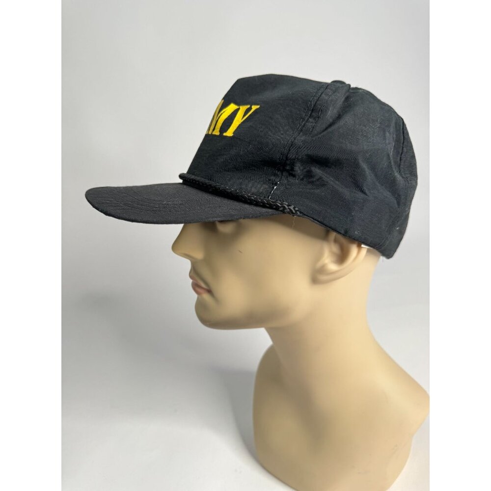 Army Logo Black Nylon Snapback Hat By Yupoong - Picture 7 of 16